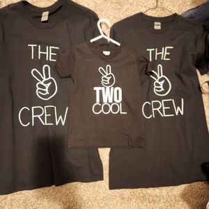 Set of 3 - Two Cool Birthday Shirts